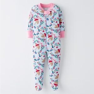 Hanna Andersson Floral Bunny Print Organic Cotton Sleeper size 2t
